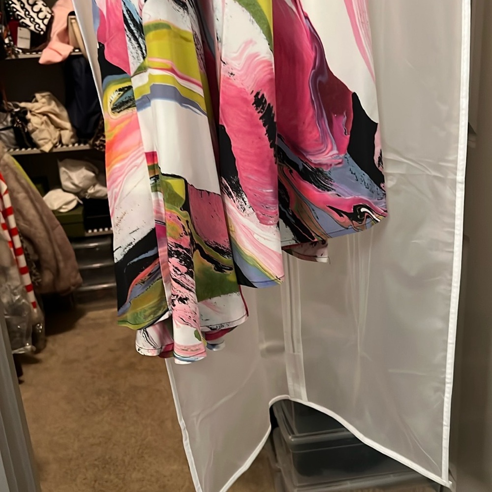 Colorful Abstract Midi Skirt